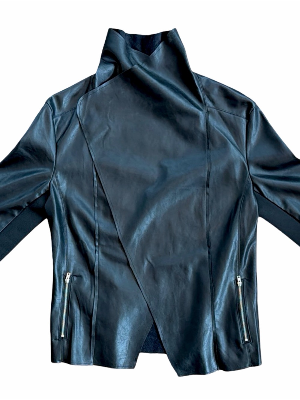 Bianco by Bailando Black Open Moto Jacket | Size L | NWT - Picture 10 of 14